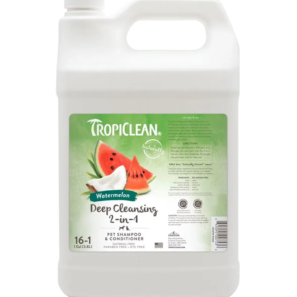 TropiClean Watermelon Refreshing 2-in-1 Shampoo & Conditioner For Dogs