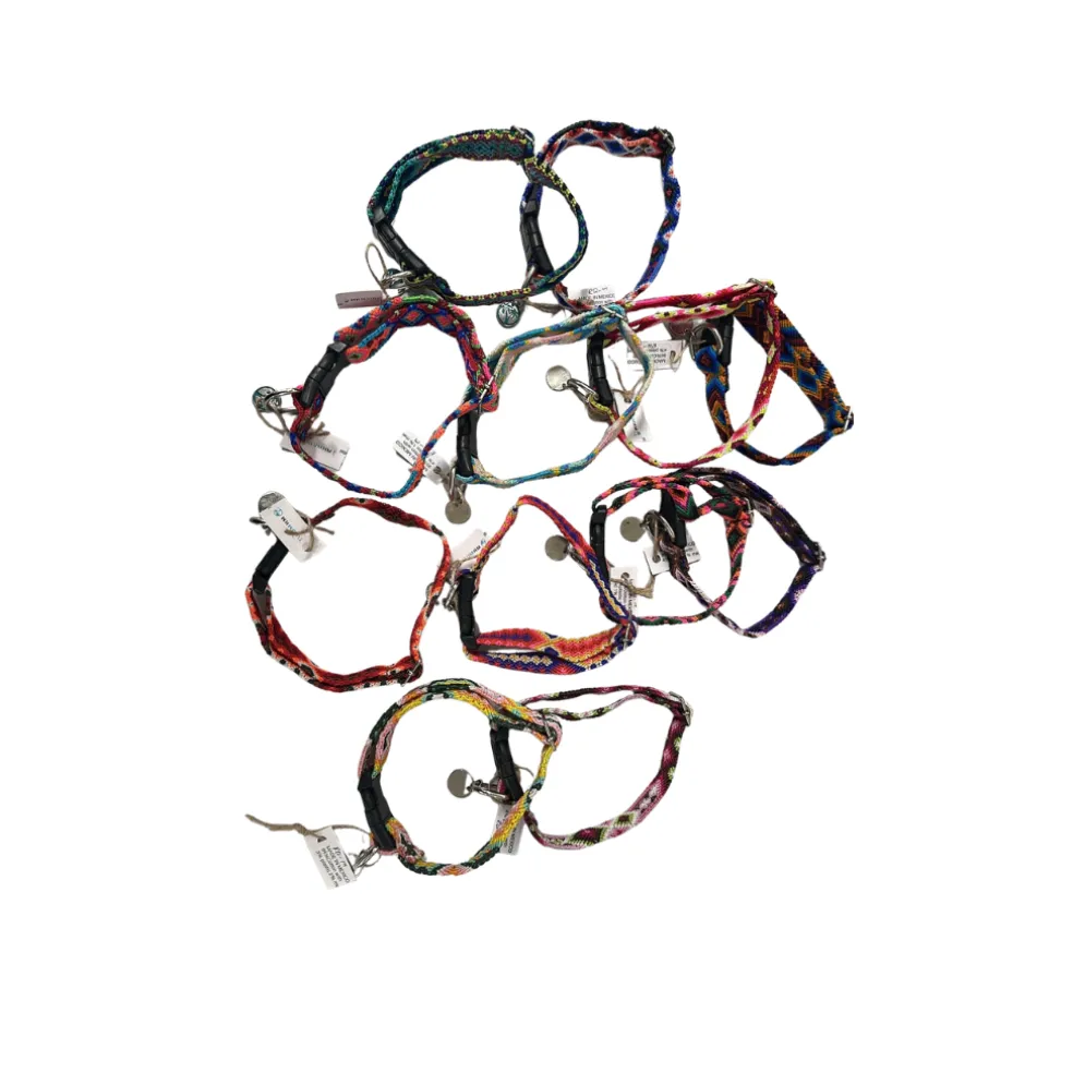 Tulum Handmade Adjustable Quick Release Artesanal Collar, Multi-Colors, Assorted Colors