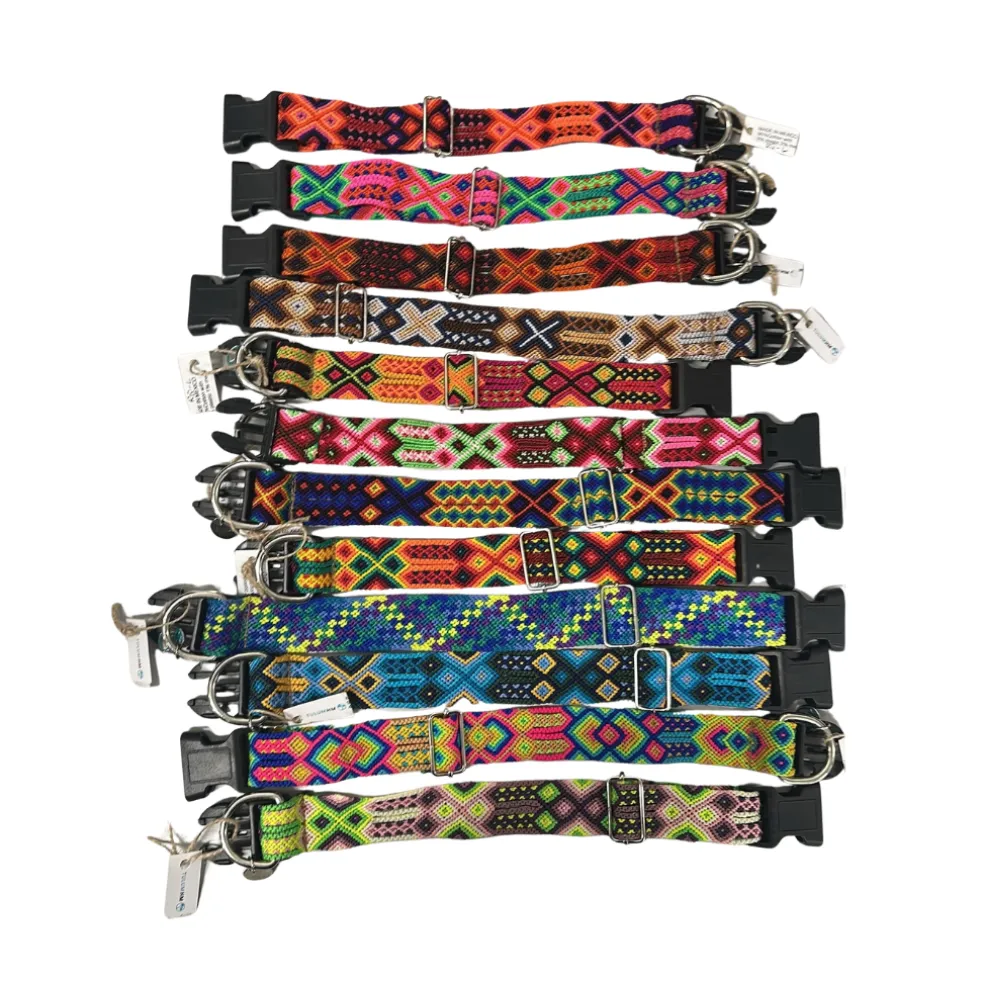 Tulum Handmade Adjustable Quick Release Artesanal Collar, Multi-Colors, Assorted Colors