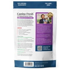 Ultimate Pet Nutrition Canine Fresh All-Natural Dental Chews for Large Dogs 51+ lbs, 12 count