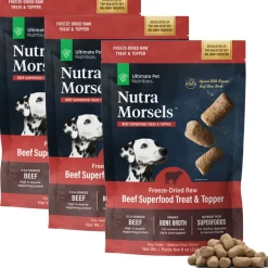 Ultimate Pet Nutrition Nutra Morsels Superfood Treat & Topper Freeze-Dried Raw Dog Treats