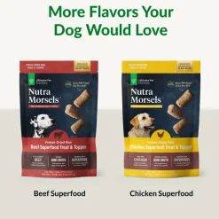 Ultimate Pet Nutrition Nutra Morsels Superfood Treat & Topper Freeze-Dried Raw Dog Treats