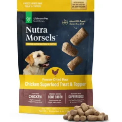 Ultimate Pet Nutrition Nutra Morsels Superfood Treat & Topper Freeze-Dried Raw Dog Treats