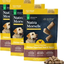 Ultimate Pet Nutrition Nutra Morsels Superfood Treat & Topper Freeze-Dried Raw Dog Treats