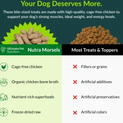 Ultimate Pet Nutrition Nutra Morsels Superfood Treat & Topper Freeze-Dried Raw Dog Treats