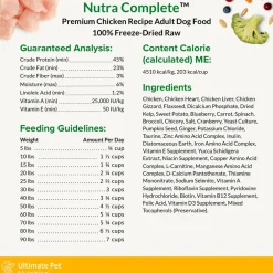 Ultimate Pet Nutrition Nutra Complete Premium Chicken Freeze-Dried Raw Dog Food