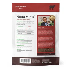 Ultimate Pet Nutrition Nutra Minis Air-Dried Beef Dog Training Treats, 5-oz