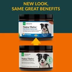 Ultimate Pet Nutrition Nutra Thrive Nutritional Supplements for Dogs, 3.3-oz