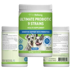 Ultimate Probiotic 9 Strains with Prebiotics for Dogs (11.29 oz)