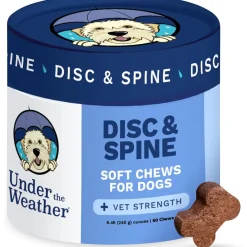 Under The Weather Disc & Spine Vet Strength Support for Dogs (60 soft chews)