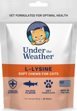 Under the Weather L-Lysine Soft Chews for Cats, 60 count
