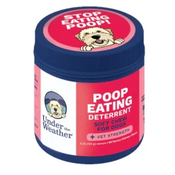 Under the Weather Poop Eating Deterrent Coprophagia Chews for Dogs, 60-count