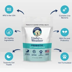 Under the Weather Probiotic Soft Chews for Dogs, 60 chews