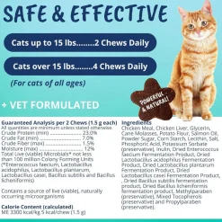 Under the Weather Probiotic Soft Chews for Cats, 60 count