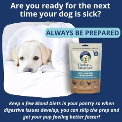 Under the Weather Rice, Chicken & Bone Broth Freeze Dried Bland Diet for Dogs, 6-oz