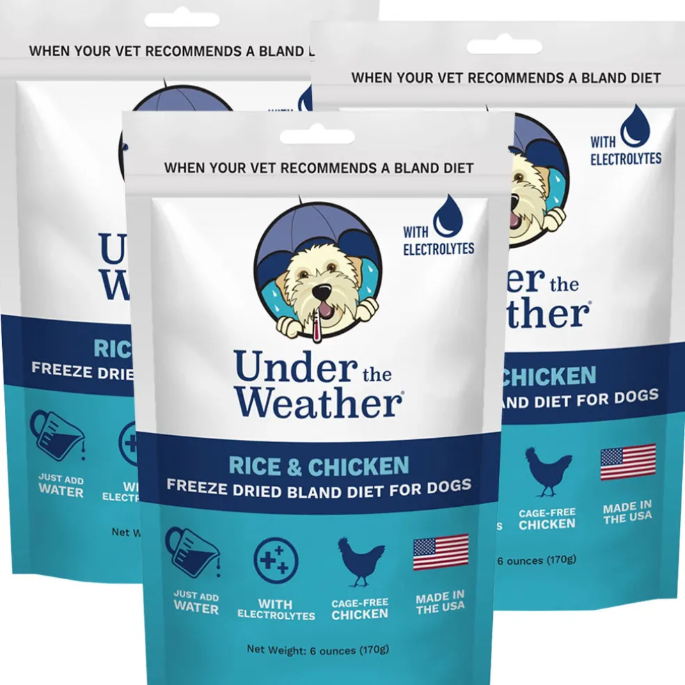 Under the Weather Rice & Chicken Freeze Dried Bland Diet for Dogs, 6-oz