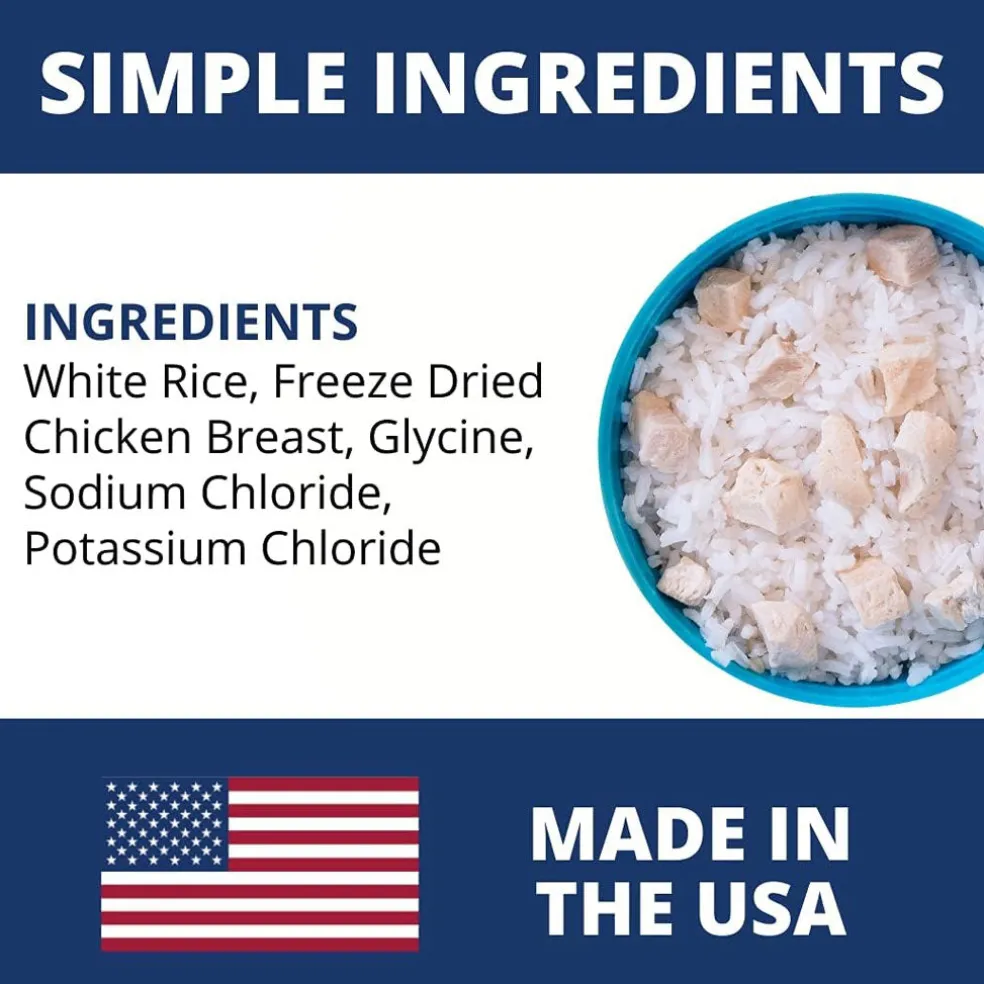 Under the Weather Rice & Chicken Freeze Dried Bland Diet for Dogs, 6-oz