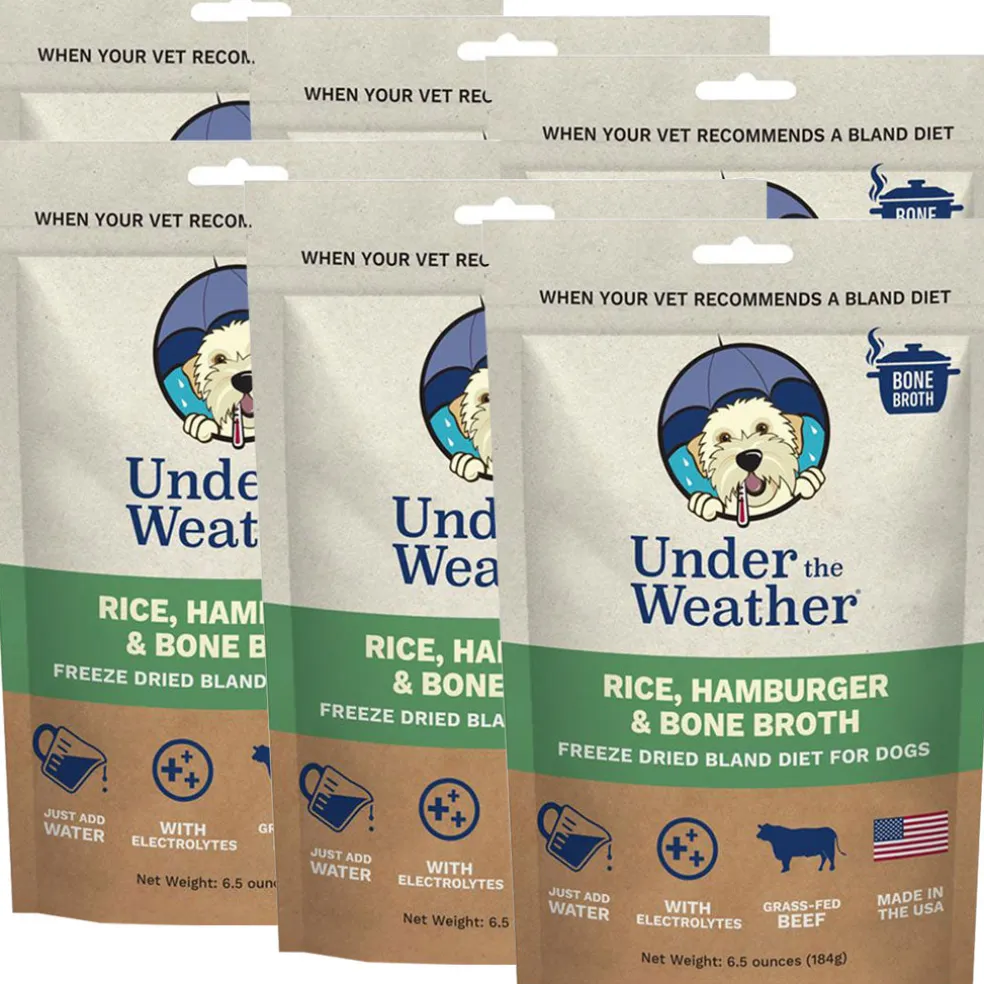 Under the Weather Rice, Hamburger & Bone Broth Freeze Dried Bland Diet for Dogs, 6-oz