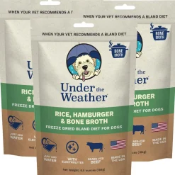 Under the Weather Rice, Hamburger & Bone Broth Freeze Dried Bland Diet for Dogs, 6-oz