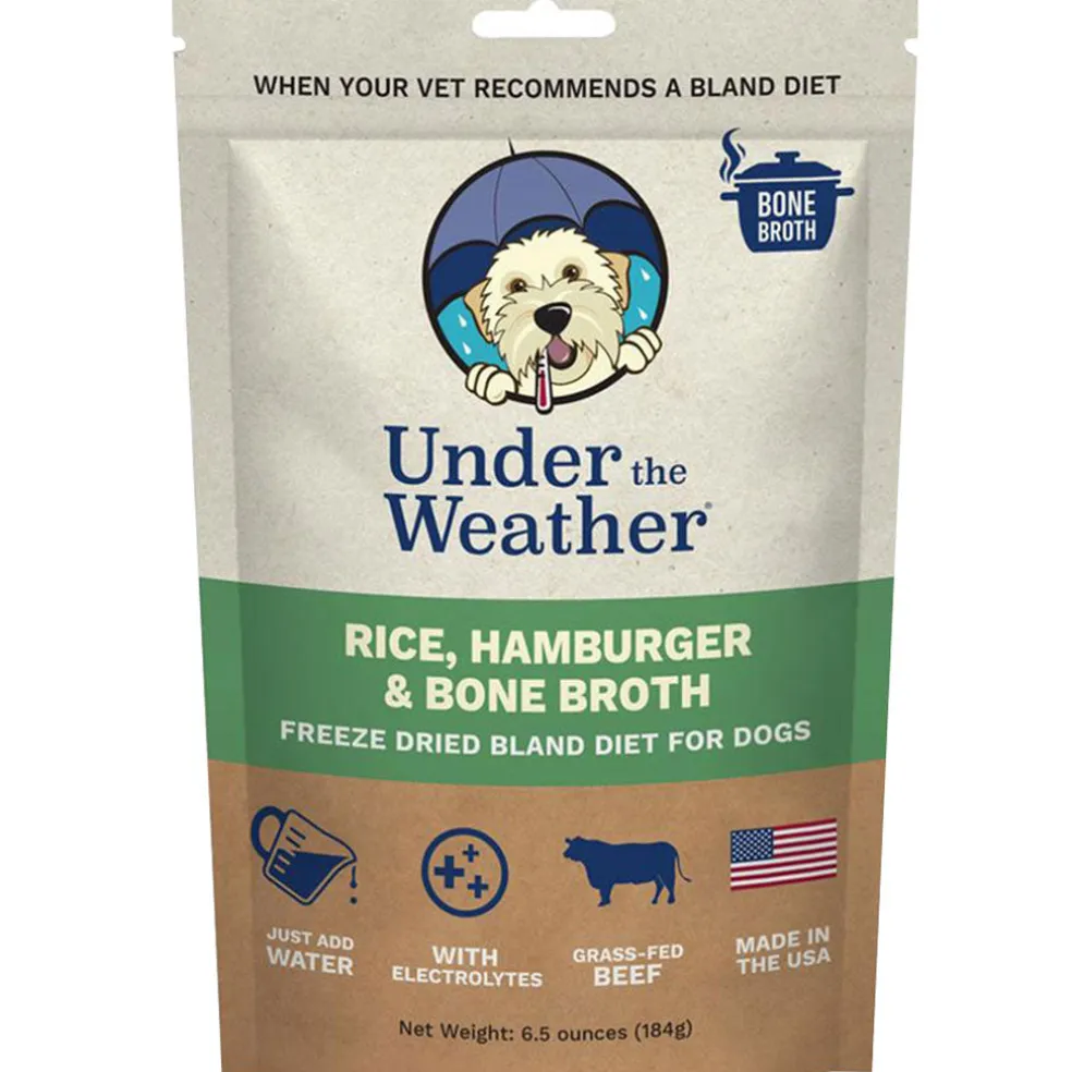 Under the Weather Rice, Hamburger & Bone Broth Freeze Dried Bland Diet for Dogs, 6-oz