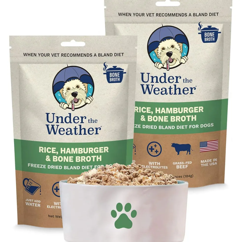 Under the Weather Rice, Hamburger & Bone Broth Freeze Dried Bland Diet for Dogs, 6-oz