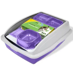 Van Ness Plastics Cat Starter Framed Litter Pan Kit, Assorted Color