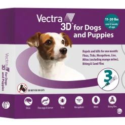 Vectra 3D Flea and Tick Spot Treatment for Dogs & Puppies, 11-20 lbs