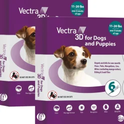 Vectra 3D Flea and Tick Spot Treatment for Dogs & Puppies, 11-20 lbs