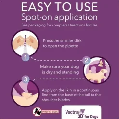Vectra 3D Flea and Tick Spot Treatment for Dogs & Puppies, 11-20 lbs