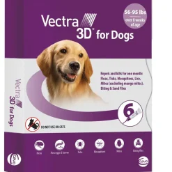 Vectra 3D Flea and Tick Spot Treatment for Dogs & Puppies, 56-95 lbs