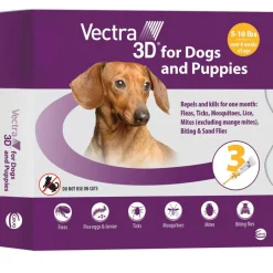 Vectra 3D Flea and Tick Spot Treatment for Dogs & Puppies, 5-10 lbs