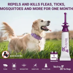 Vectra 3D Flea and Tick Spot Treatment for Dogs & Puppies, 5-10 lbs