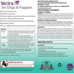 Vectra Flea and Tick Spot Treatment for Small Dogs & Puppies, 11-20 lbs