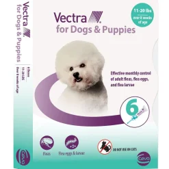 Vectra Flea and Tick Spot Treatment for Small Dogs & Puppies, 11-20 lbs