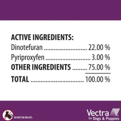 Vectra Flea and Tick Spot Treatment for Small Dogs & Puppies, 11-20 lbs