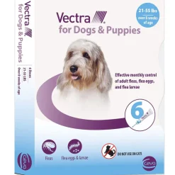 Vectra Flea and Tick Spot Treatment for Medium Dogs & Puppies, 21-55 lbs