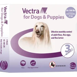 Vectra Flea and Tick Spot Treatment for Large Dogs & Puppies, 56-100 lbs