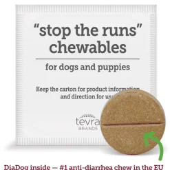 Vetality Stop the Runs Chewables for Dogs, 6 count