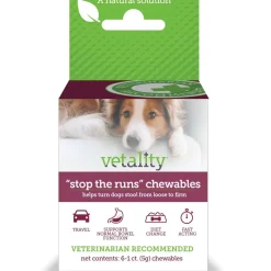 Vetality Stop the Runs Chewables for Dogs, 6 count