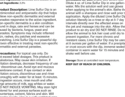Vet Basics Lime Sulfur Dip for Dogs, cats & Horses, 16 oz