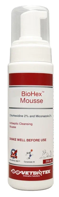 VetBiotek BioHex Mousse For Cat & Dog and Horse (200 ml)