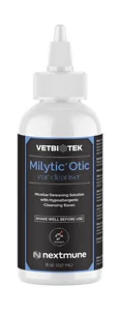 VetBiotek Milytic Otic Ear Cleanser & Dewaxing Solution For Dogs & Cats (8 oz)