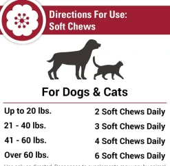 Vet Classics Allergy Skin & Coat Soft Chews for Dogs & Cats (90 chews)