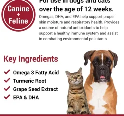 Vet Classics Allergy Skin & Coat Soft Chews for Dogs & Cats (90 chews)