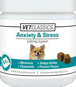 Vet Classics Anxiety & Stress Soft Chews for Dogs (120 count)