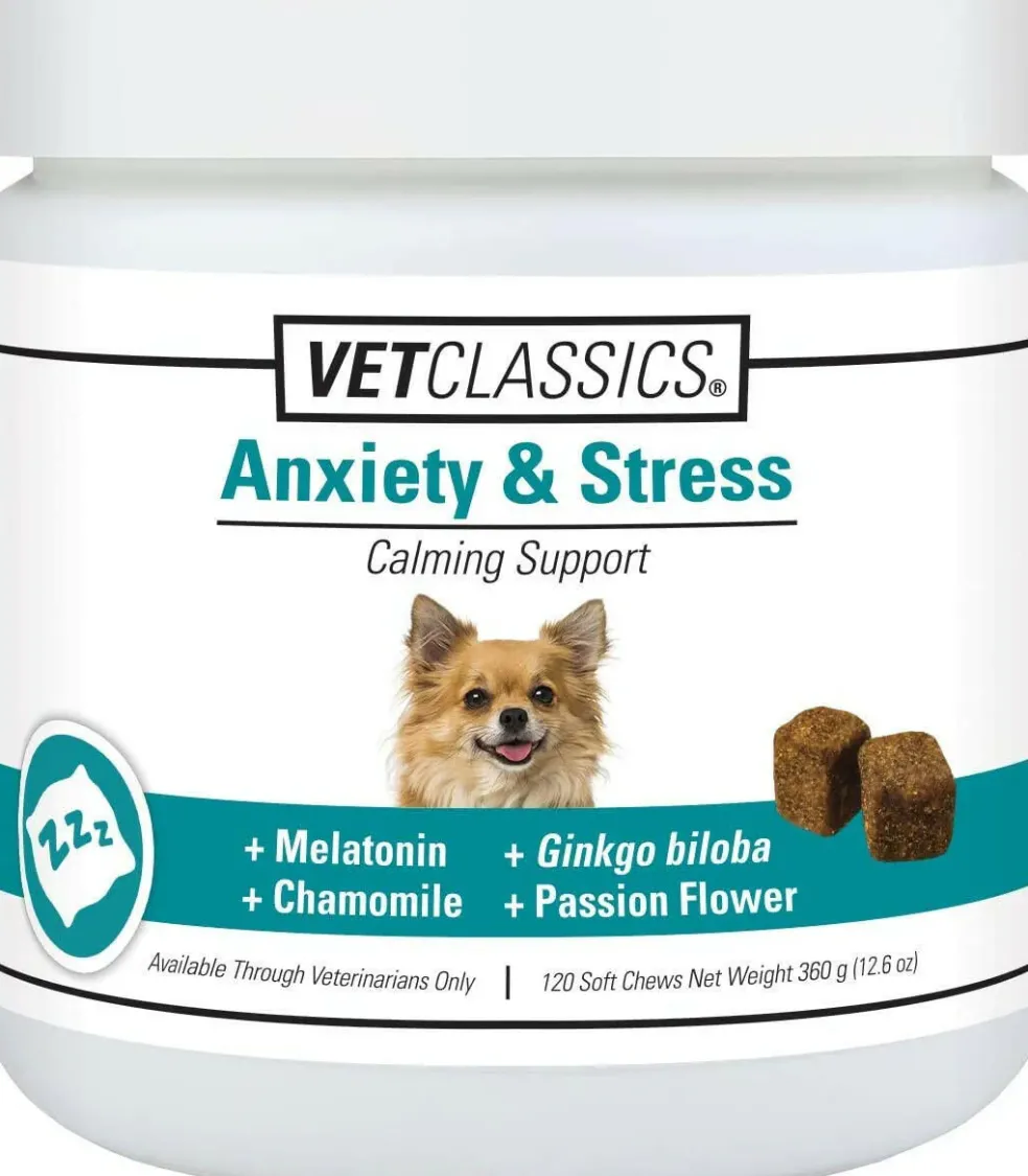 Vet Classics Anxiety & Stress Soft Chews for Dogs (120 count)