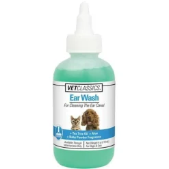 Vet Classics Ear Wash with Tea Tree Oil for Dogs & Cats (4 oz)
