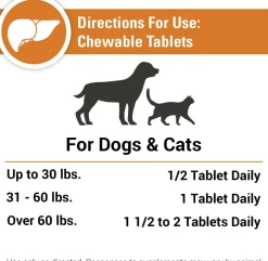 Vet Classics Liver Support for Dogs & Cats (60 Chewable Tablets)