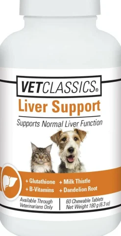 Vet Classics Liver Support for Dogs & Cats (60 Chewable Tablets)