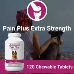 Vet Classics Pain Plus Extra Strength for Dogs (120 Chew Tabs)